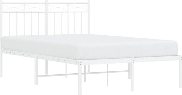 VidaXL Kovový rám postele s čelem, světlá výška pod postelí 26 cm [373738] Barva: Černá, Velikost: 80 x 200 cm (rám 207 x 85 x 91 cm)