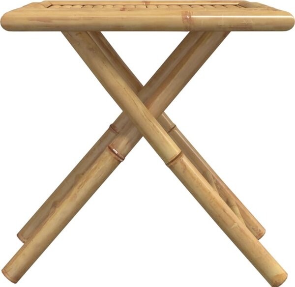 VidaXL Skládací zahradní stůl Ø bambus [365877] Velikost: 55 x 55 x 75 cm