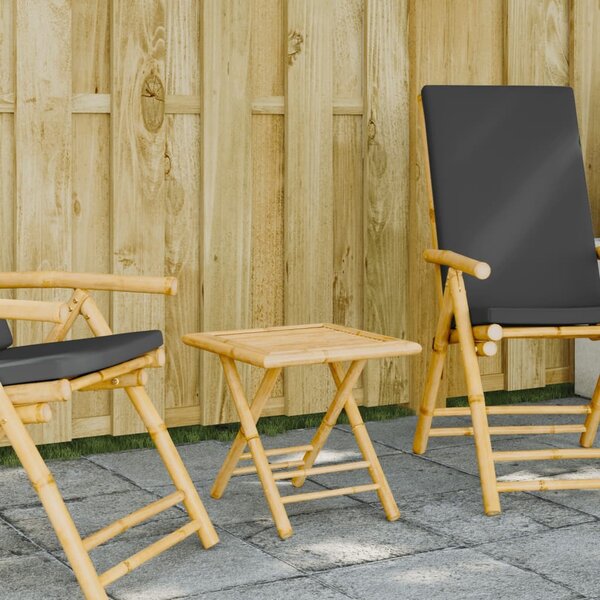 VidaXL Skládací zahradní stůl Ø bambus [365877] Velikost: 55 x 55 x 75 cm