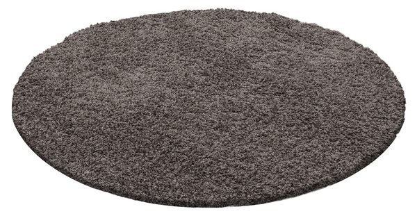 Ayyildiz Kusový koberec LIFE 1500, kulatý, Taupe Rozměr koberce: 80 cm KRUH