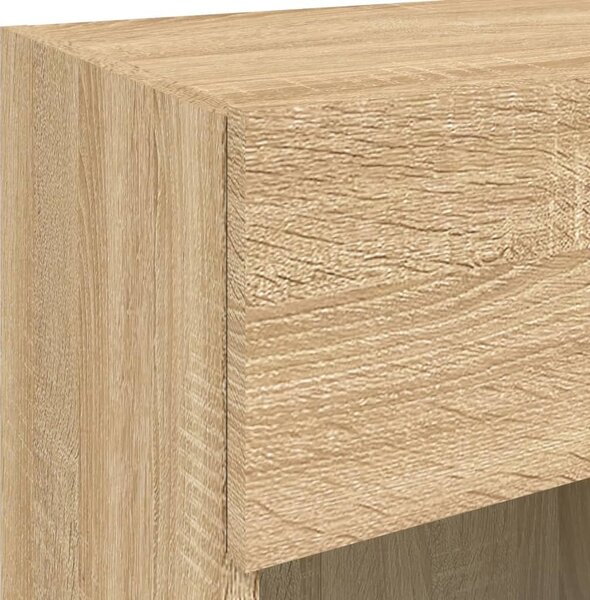 VidaXL Nástěnná TV skříňka s LED osvětlením 40x30x60,5 cm [837082] Barva: Bílá