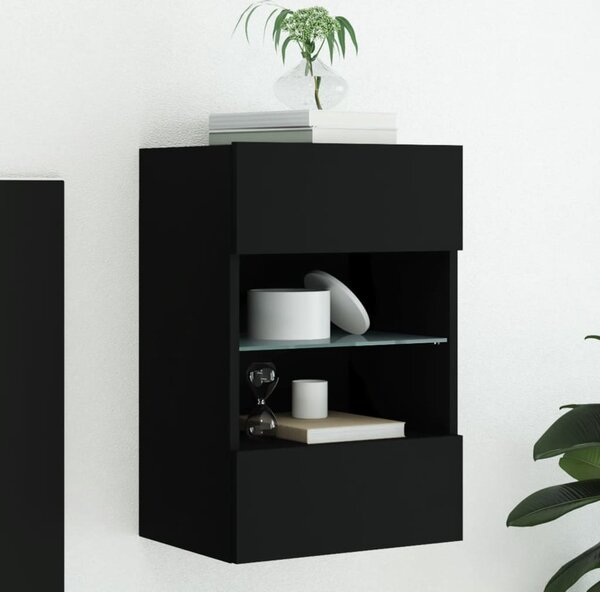 VidaXL Nástěnná TV skříňka s LED osvětlením 40x30x60,5 cm [837082] Barva: Bílá