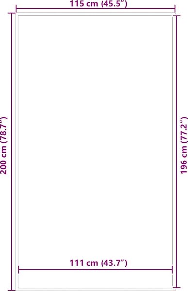 VidaXL Rohožka, celková hmotnost 2700 g/㎡ [4105553] Barva: Hnědá, Velikost: 60 x 150 cm