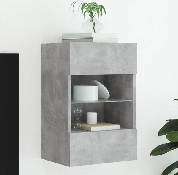 VidaXL Nástěnná TV skříňka s LED osvětlením 40x30x60,5 cm [837082] Barva: Bílá