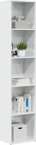 VidaXL Knihovna 40x30x189 cm kompozitní dřevo [857885] Barva: Bílá