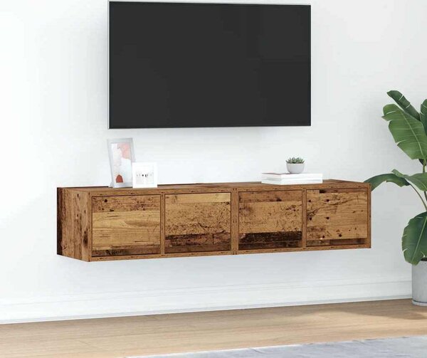 VidaXL TV skříňky 2 ks Dřevěná konstrukce [861495] Barva: Betonová šedá, Velikost: 60 x 31 x 25.5 cm