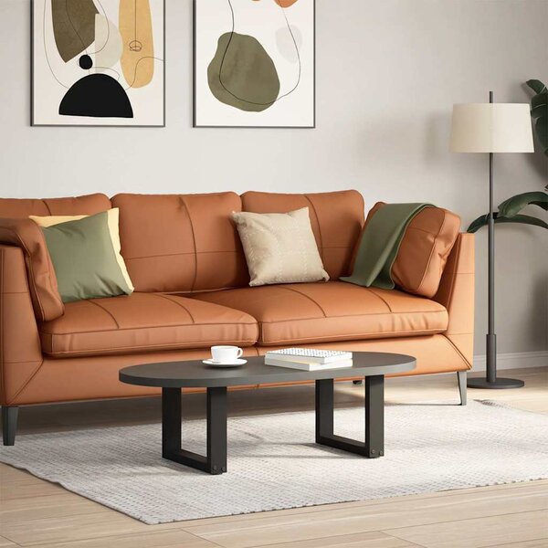 VidaXL Nohy barového stolu ve tvaru U 2 ks ocelové [4013198] Barva: Černá, Velikost: 60 x (72-73) cm