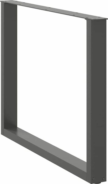 VidaXL Nohy barového stolu ve tvaru U 2 ks ocelové [4013198] Barva: Černá, Velikost: 60 x (72-73) cm