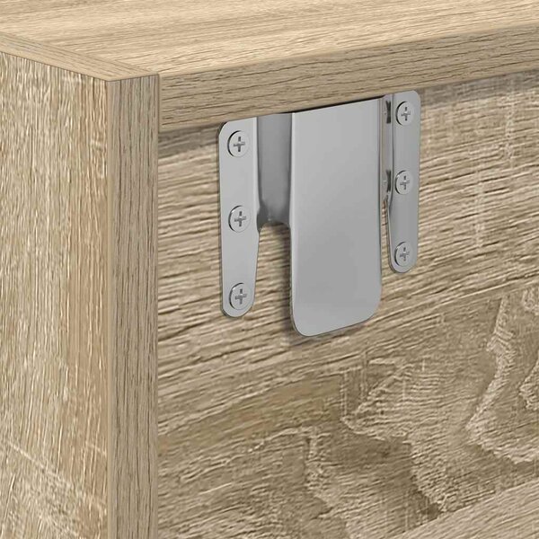 VidaXL TV skříňky 2 ks Dřevěná konstrukce [861495] Barva: Betonová šedá, Velikost: 60 x 31 x 25.5 cm
