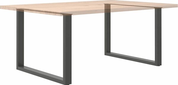 VidaXL Nohy barového stolu ve tvaru U 2 ks ocelové [4013198] Barva: Černá, Velikost: 60 x (72-73) cm