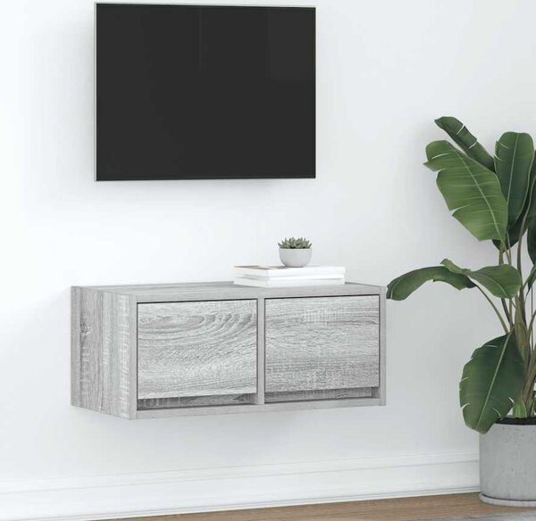VidaXL TV skříňka kompozitní dřevo [861506] Barva: Staré dřevo, Velikost: 60 x 31 x 25.5 cm