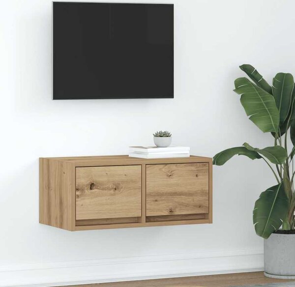 VidaXL TV skříňka kompozitní dřevo [861506] Barva: Staré dřevo, Velikost: 60 x 31 x 25.5 cm