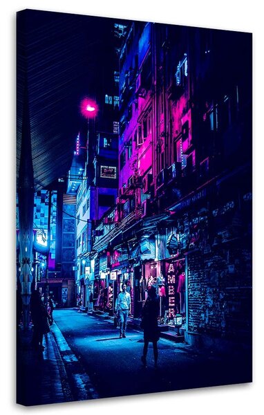 Obraz na plátně Neonová ulice - Gab Fernando Rozměry: 40 x 60 cm