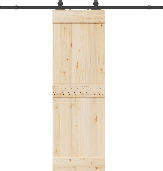 VidaXL Sada příslušenství pro posuvné dveře ocelová černá, maximální nosnost 100 kg [4009716] Velikost: 183 cm