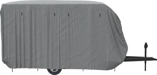 VidaXL Krycí plachta na karavan šedá netkaná textilie [4015865] Velikost: 550 x 250 x 220 cm