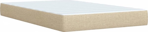 VidaXL Box spring postel s matrací textil, tlačítka [3287026] Barva: Černá, Velikost: 100 x 200 cm