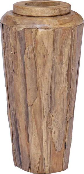 VidaXL Dekorativní váza masivní teakové dřevo [285209] Velikost: 40 x 100 cm