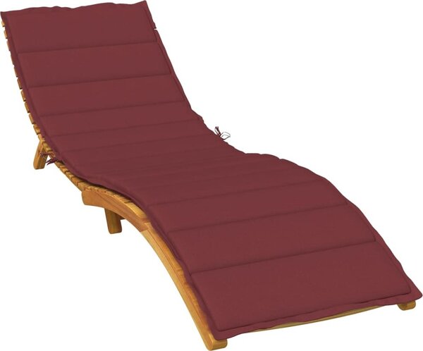 VidaXL Poduška na lehátko vínová melanž textil [4002502] Barva: melanžová tmavě šedá, Velikost: 200 x 60 x 4 cm