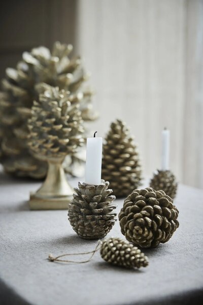 Lene Bjerre Vánoční ozdoba Serafina Pinecone - Gold LB348