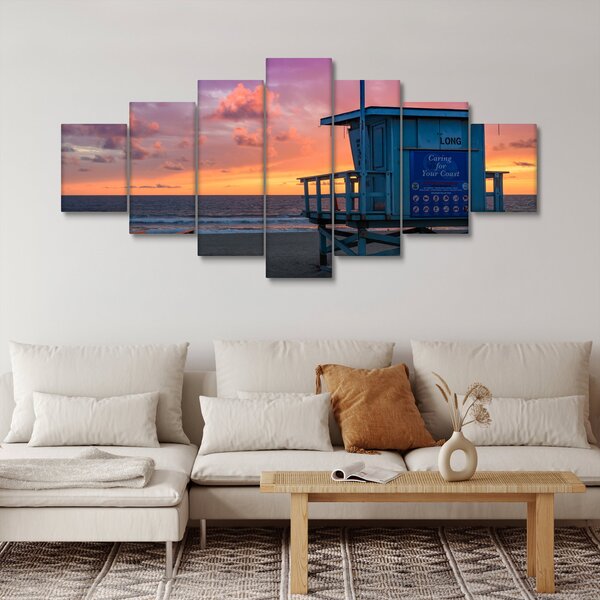 Obraz z pláže Santa Monica (210x100 cm)