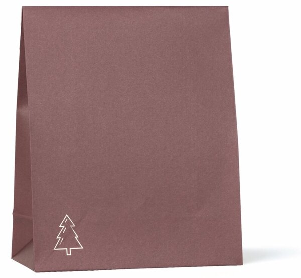Serviteur Papírový sáček Christmas Tree - Burgundy SRT174