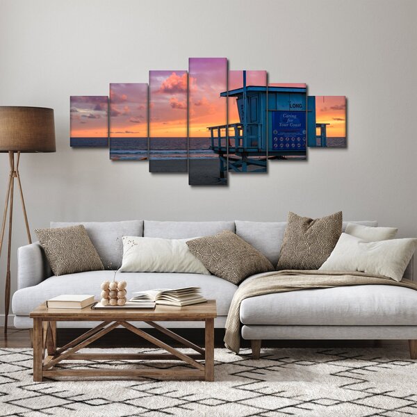 Obraz z pláže Santa Monica (210x100 cm)