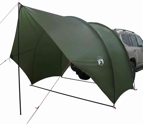 VidaXL Zadní markýza odolná vůči vodě 405 x 280 x 220 cm [42028562] Barva: Armádní zelená