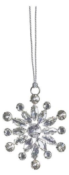 Lene Bjerre Skleněná ozdoba Ada Snowflake - 6 cm LB232