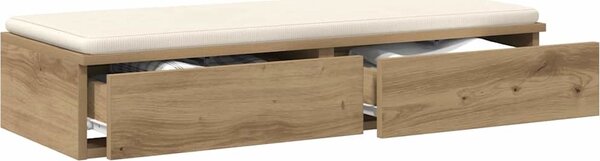 VidaXL Zásuvky pod postel se zásuvkou [866914] Barva: Bílá, Velikost: 120 x 36,5 x 16,5 cm