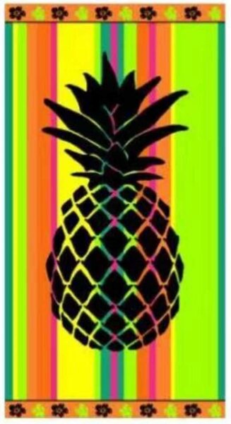 Plážová osuška egyptská froté 100% bavlna Ananas 90x170cm TiaHome