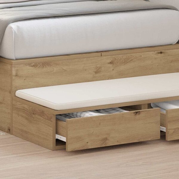 VidaXL Zásuvky pod postel se zásuvkou [866914] Barva: Bílá, Velikost: 120 x 36,5 x 16,5 cm