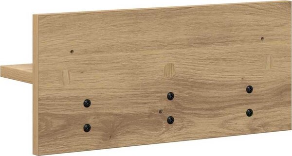 VidaXL Nástěnný věšák na kabáty [874386] Barva: Bílá, Velikost: 60 x 10,5 x 18 cm