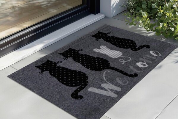 DVEŘNÍ ROHOŽKA, 45/75 cm černá Kayoom - Online Only koberce & rohožky, Online Only
