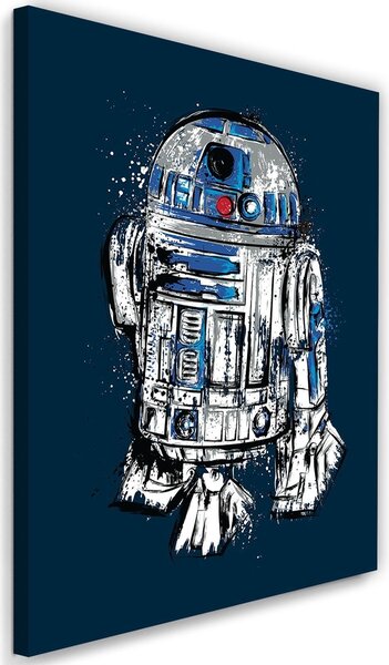 Obraz na plátně Star Wars, android R2D2 - Dr.Monekers Rozměry: 40 x 60 cm