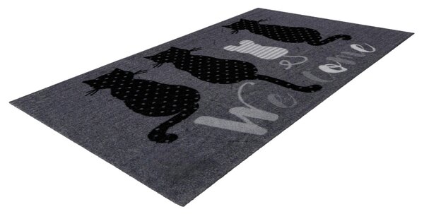 DVEŘNÍ ROHOŽKA, 45/75 cm černá Kayoom - Online Only koberce & rohožky, Online Only