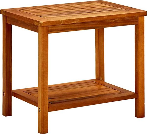 VidaXL Boční stůl Přírodní olej Masivní akátové dřevo [42026786] Barva: Hnědá, Velikost: 110 x 55 x 45 cm