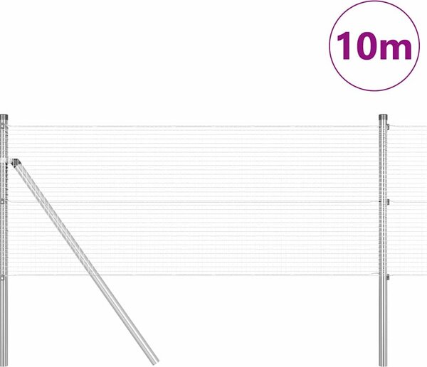 VidaXL Zemní upevnění svařované drátěné ploty [3351568] Barva: Zelená, Velikost plotu: 10 x 1,6 m (síť 1,2 x 1,2 cm)