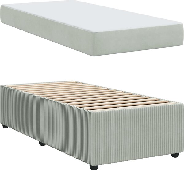 VidaXL Rám postele textil [3398321] Barva: Černá, Velikost: 90 x 200 cm