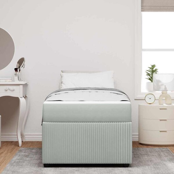 VidaXL Rám postele textil [3398321] Barva: Černá, Velikost: 90 x 200 cm