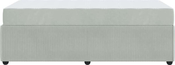 VidaXL Rám postele textil [3398321] Barva: Černá, Velikost: 90 x 200 cm