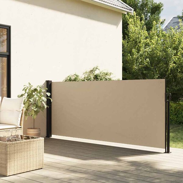 VidaXL Zatahovací boční markýza [42035513] Barva: antracitová, Velikost: 120 x 500 cm