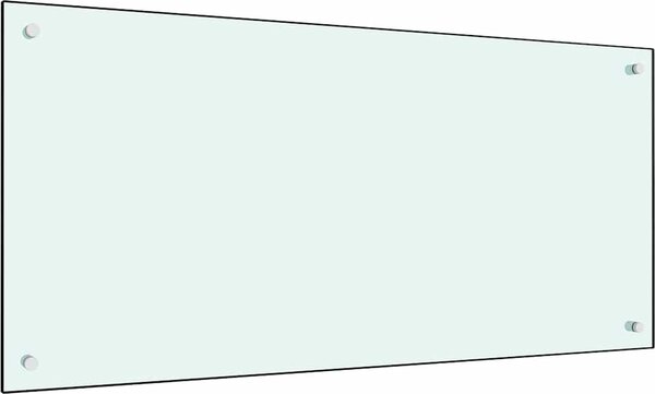 VidaXL Kuchyňský panel tvrzené sklo [249480] Barva: transparentní, Velikost: 80 x 40 x 0,6 cm