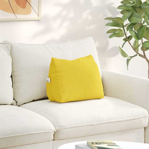 VidaXL Polštář na záda textil [42015017] Barva: Černá, Velikost: 60 x 50 x 20 cm