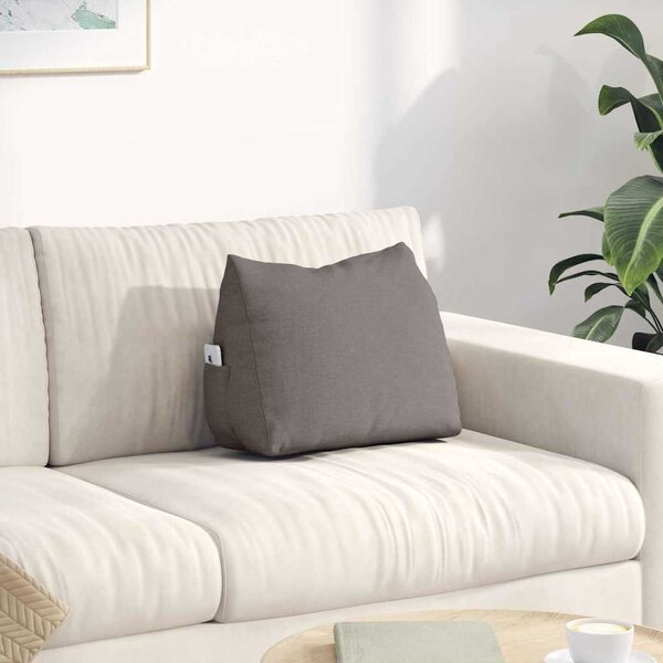 VidaXL Polštář na záda textil [42015017] Barva: Černá, Velikost: 60 x 50 x 20 cm