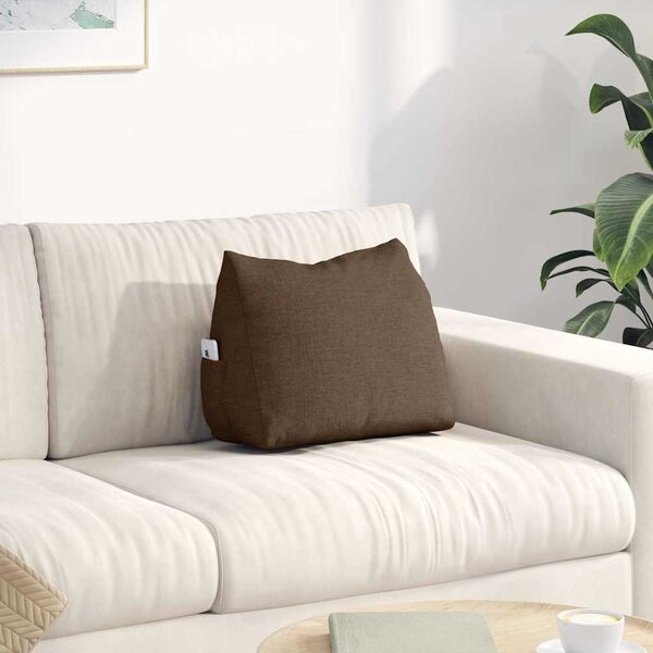 VidaXL Polštář na záda textil [42015017] Barva: Černá, Velikost: 60 x 50 x 20 cm