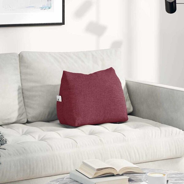 VidaXL Polštář na záda textil [42015017] Barva: Černá, Velikost: 60 x 50 x 20 cm