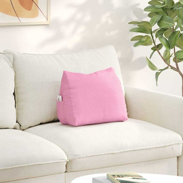VidaXL Polštář na záda textil [42015017] Barva: Černá, Velikost: 60 x 50 x 20 cm