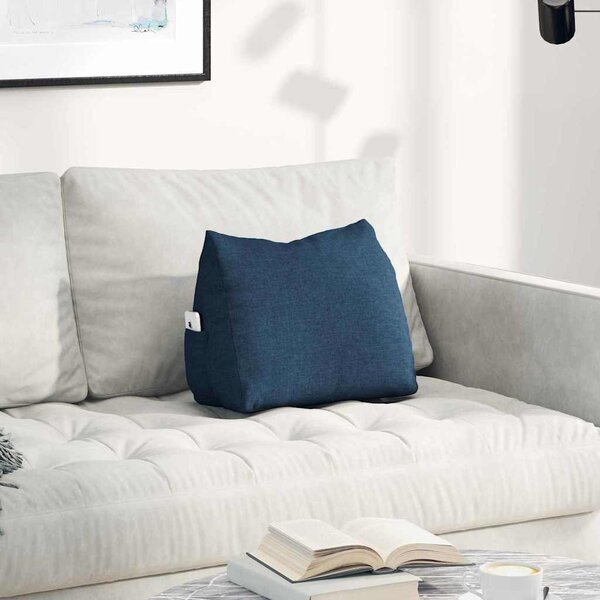 VidaXL Polštář na záda textil [42015017] Barva: Černá, Velikost: 60 x 50 x 20 cm