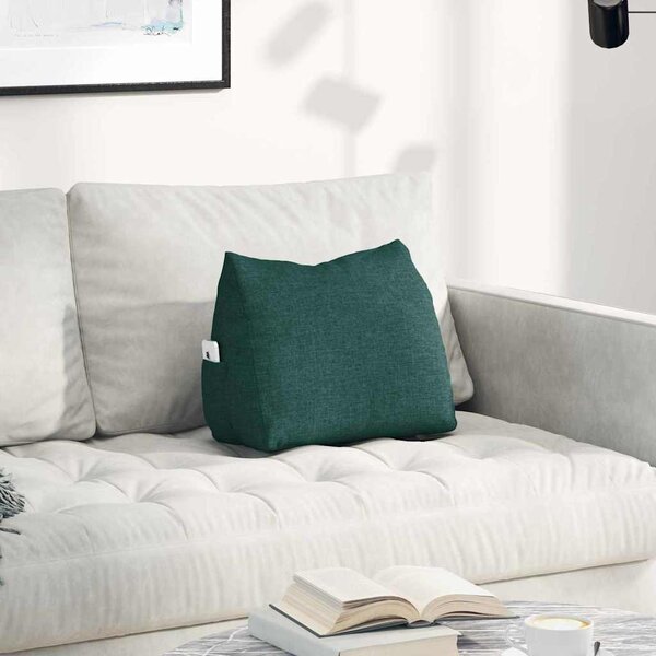 VidaXL Polštář na záda textil [42015017] Barva: Černá, Velikost: 60 x 50 x 20 cm