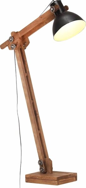 VidaXL Stojací lampa masivní mangovníkové dřevo E27 [320580] Barva: Stříbrná